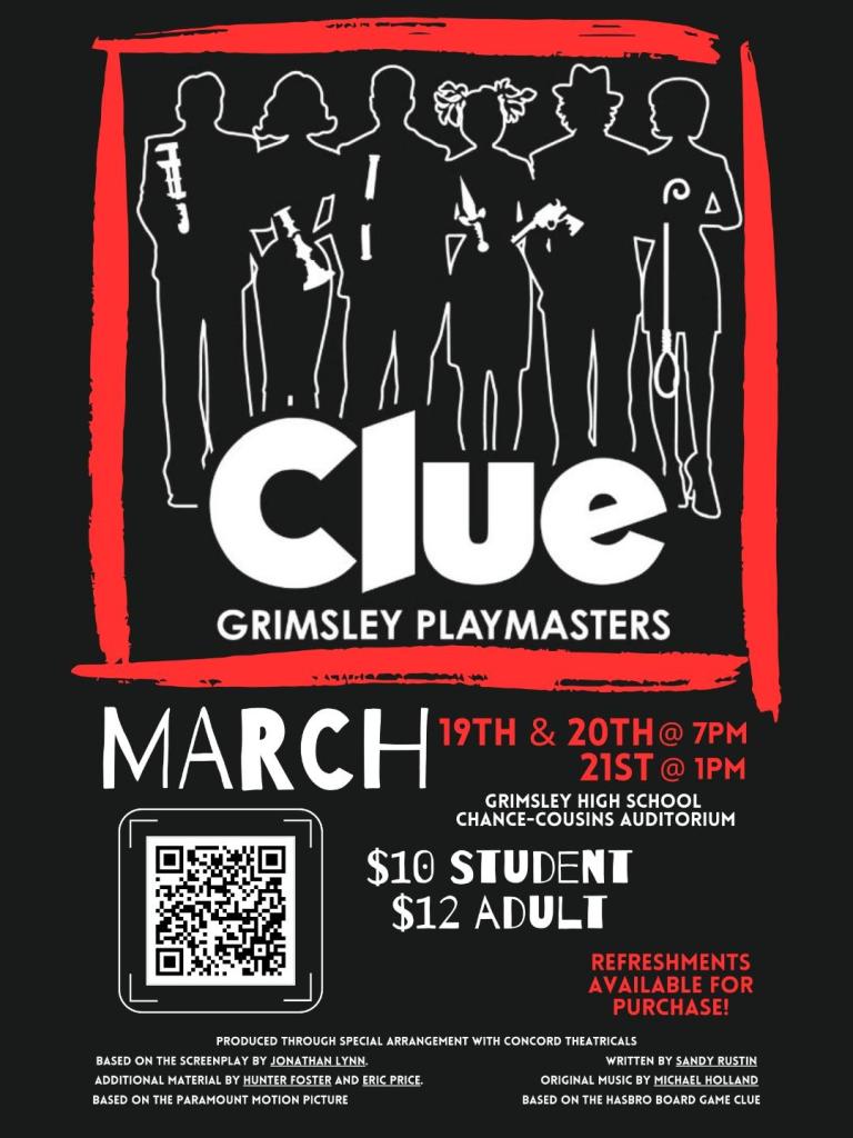 Clue Full Poster of Info GHS
